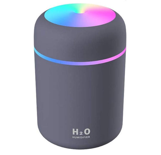 Portable Mini Humidifier, Colorful, Cool Mist, USB Powered. Perfect for Bedroom, Office & Car